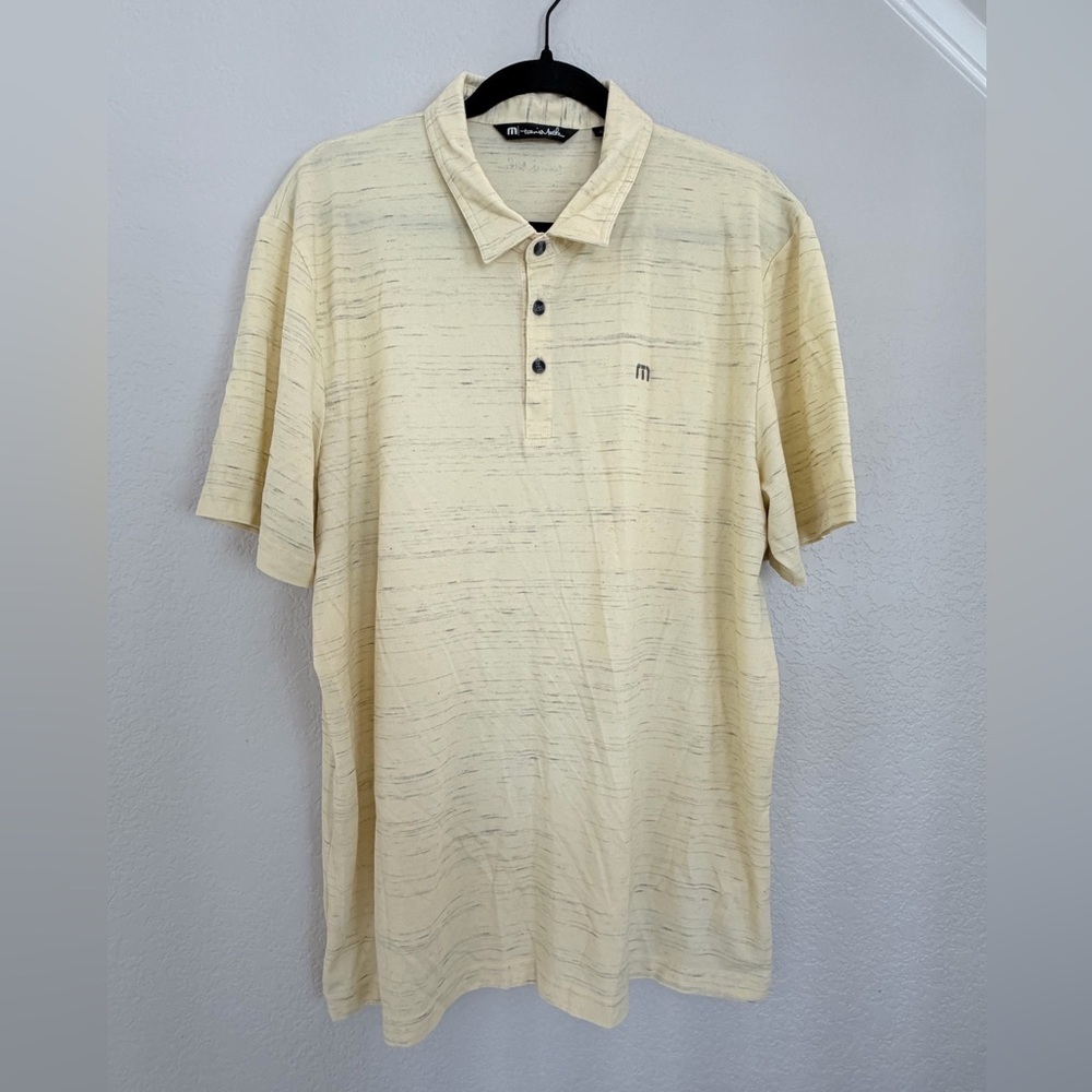 Men’s Travis Matthew Heather Golden Haze Polo Shirt